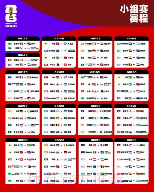 2026世界杯小组赛赛程实时更新观看指南在哪里看 2026世界杯小组赛赛程实时更新观看指南在哪里看